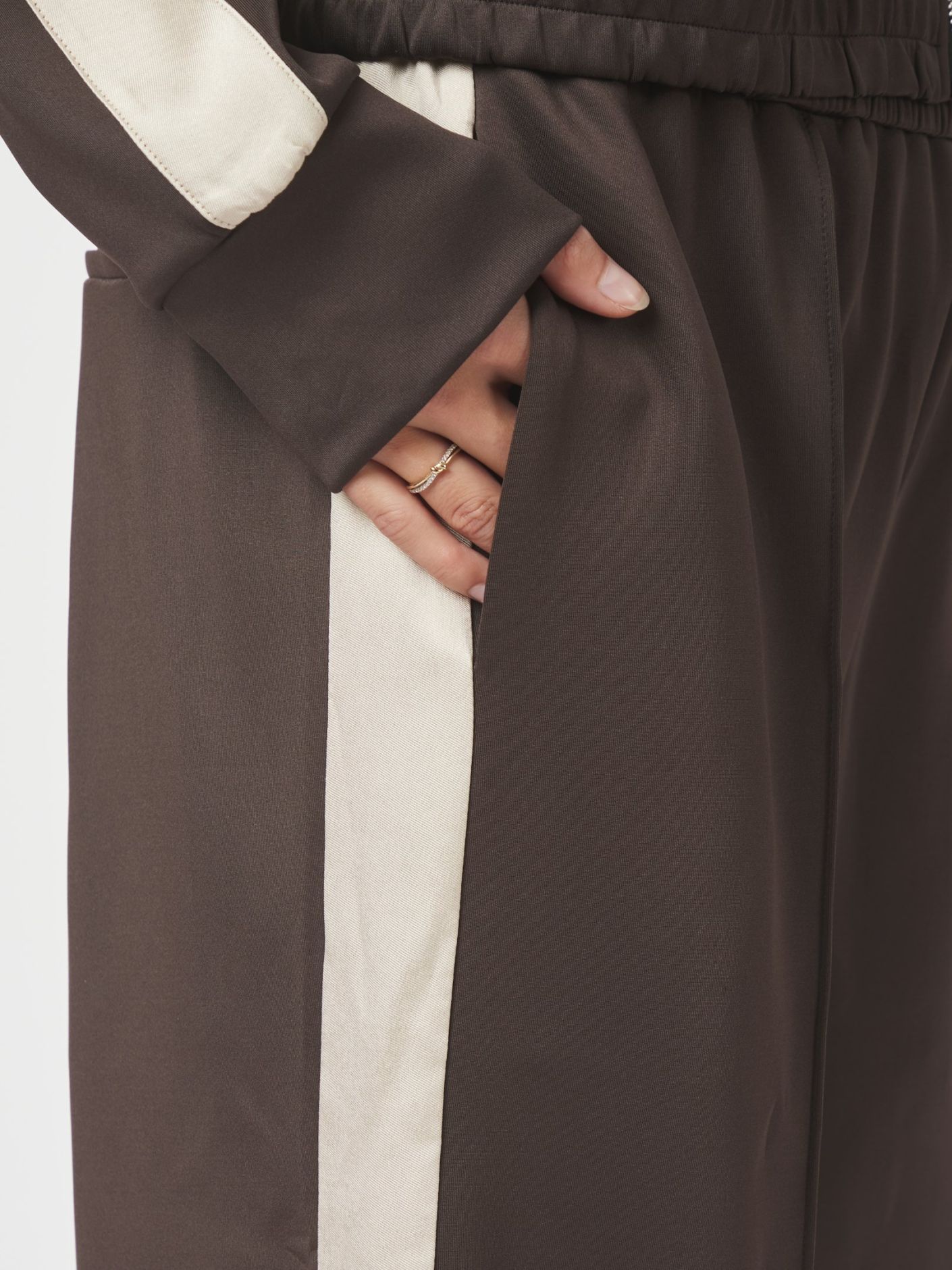 Puggy Track Suit Pants - Dark Brown