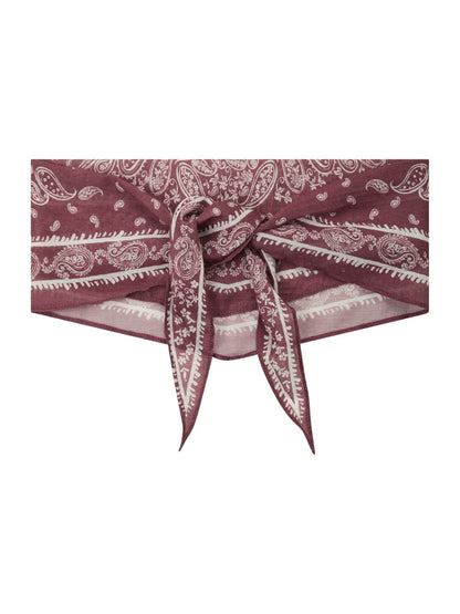 Kinessa Paisley Scarf - Dark Rose