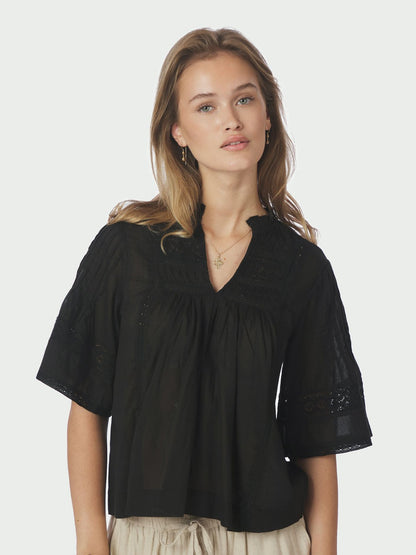 Siama S Voile Blouse - Black