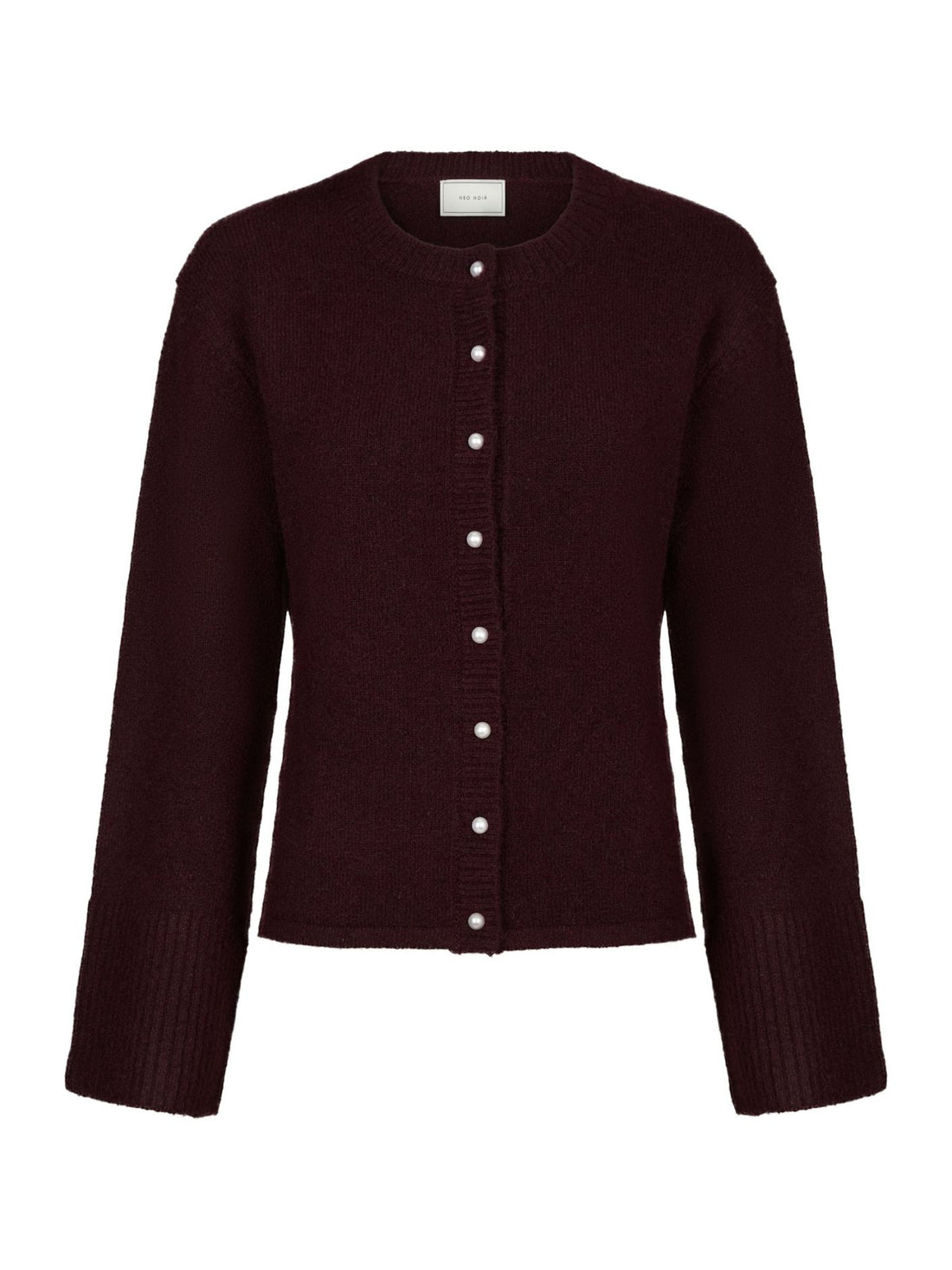Mixie Knit Cardigan - Wine