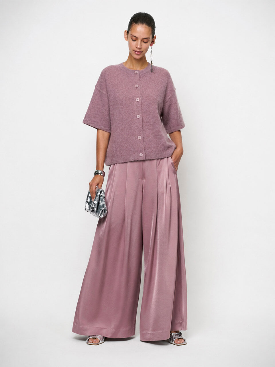 Hiara Cardigan - Mauve