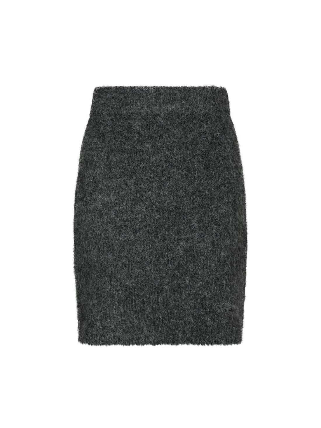 Naria Fluffy Knit Skirt - Antracit