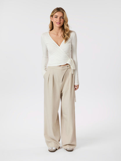 Zalka Eyelet Pants - Sand