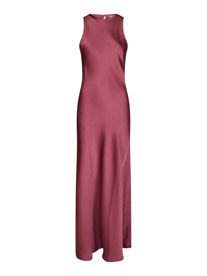Celinie Heavy Sateen Dress - Cherry Pink