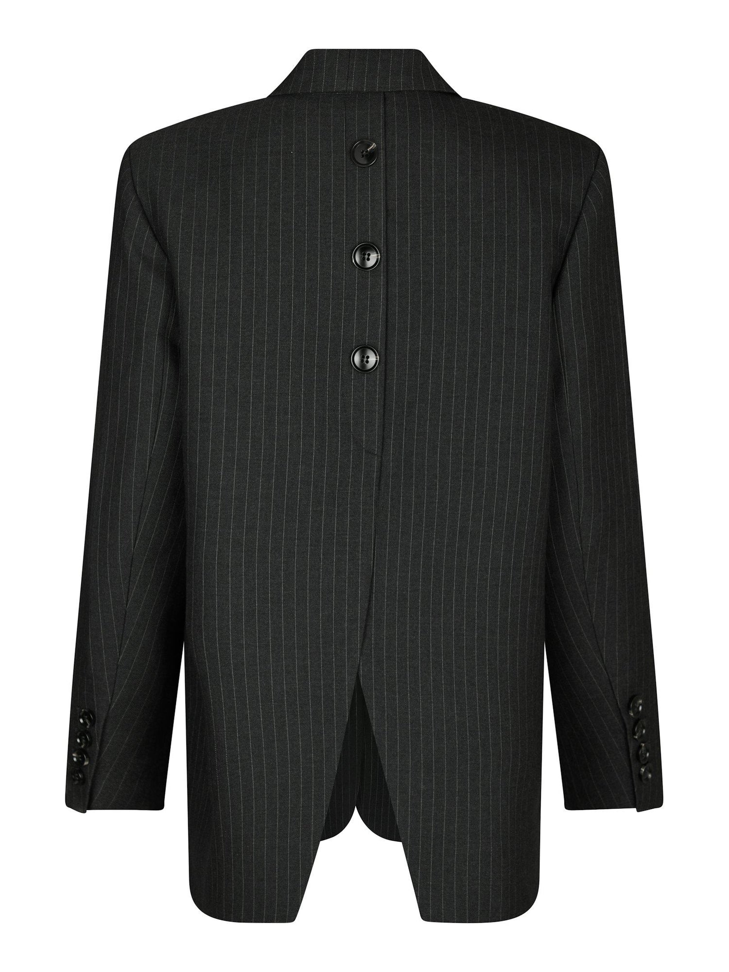 Marielle Button Back Blazer - Antracit