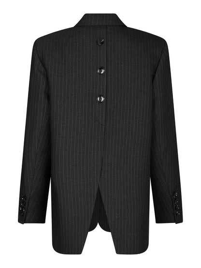 Marielle Button Back Blazer - Antracit