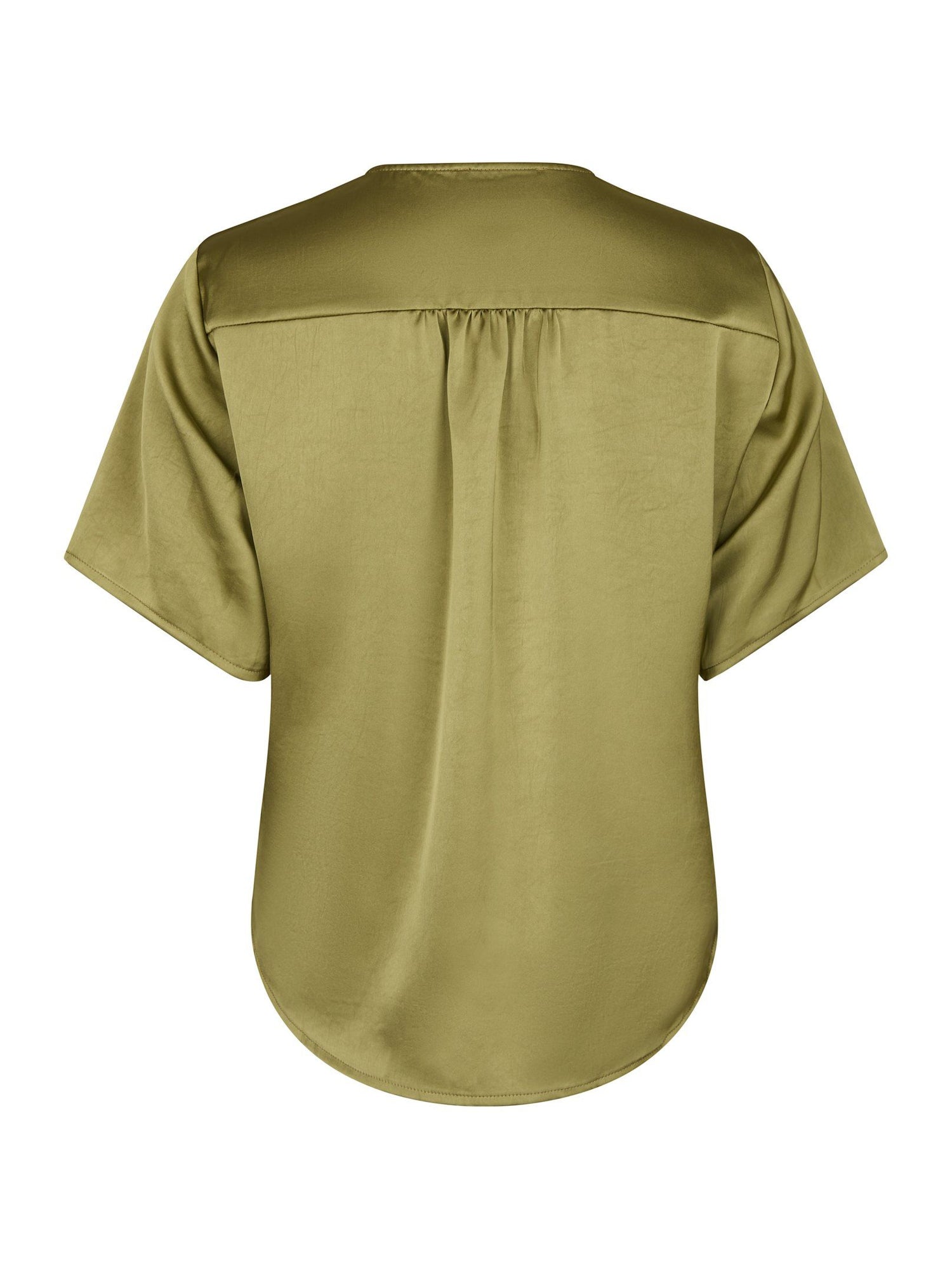 Casadia Heavy Sateen Blouse - Sage Green