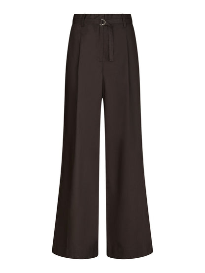 Malba Poplin Pants - Dark Brown