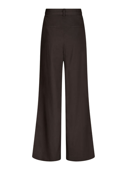 Malba Poplin Pants - Dark Brown