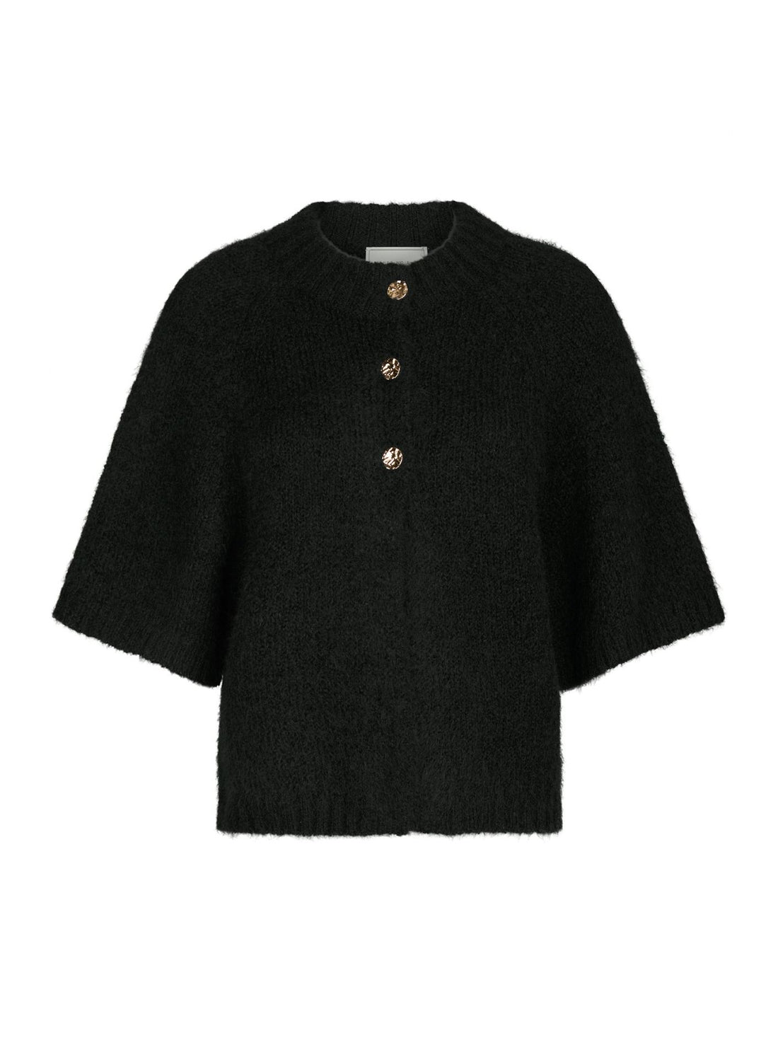 Benuta Fluffy Knit Cardigan - Black