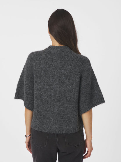 Benuta Fluffy Knit Cardigan - Antracit Melange