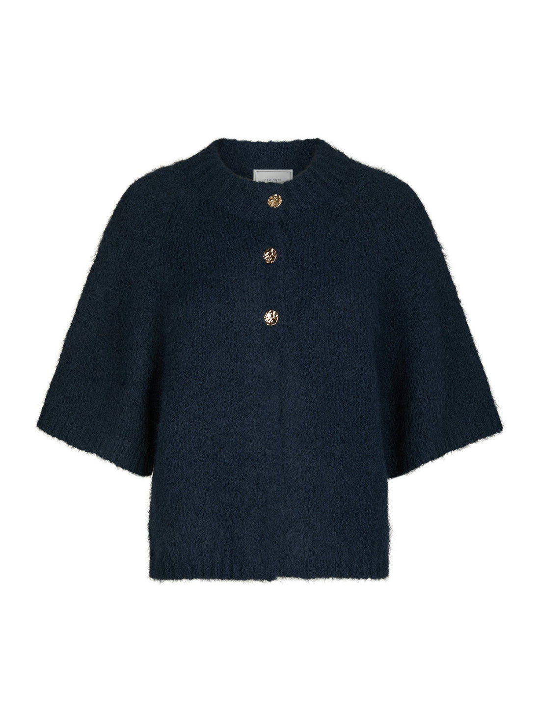 Benuta Fluffy Knit Cardigan - Navy