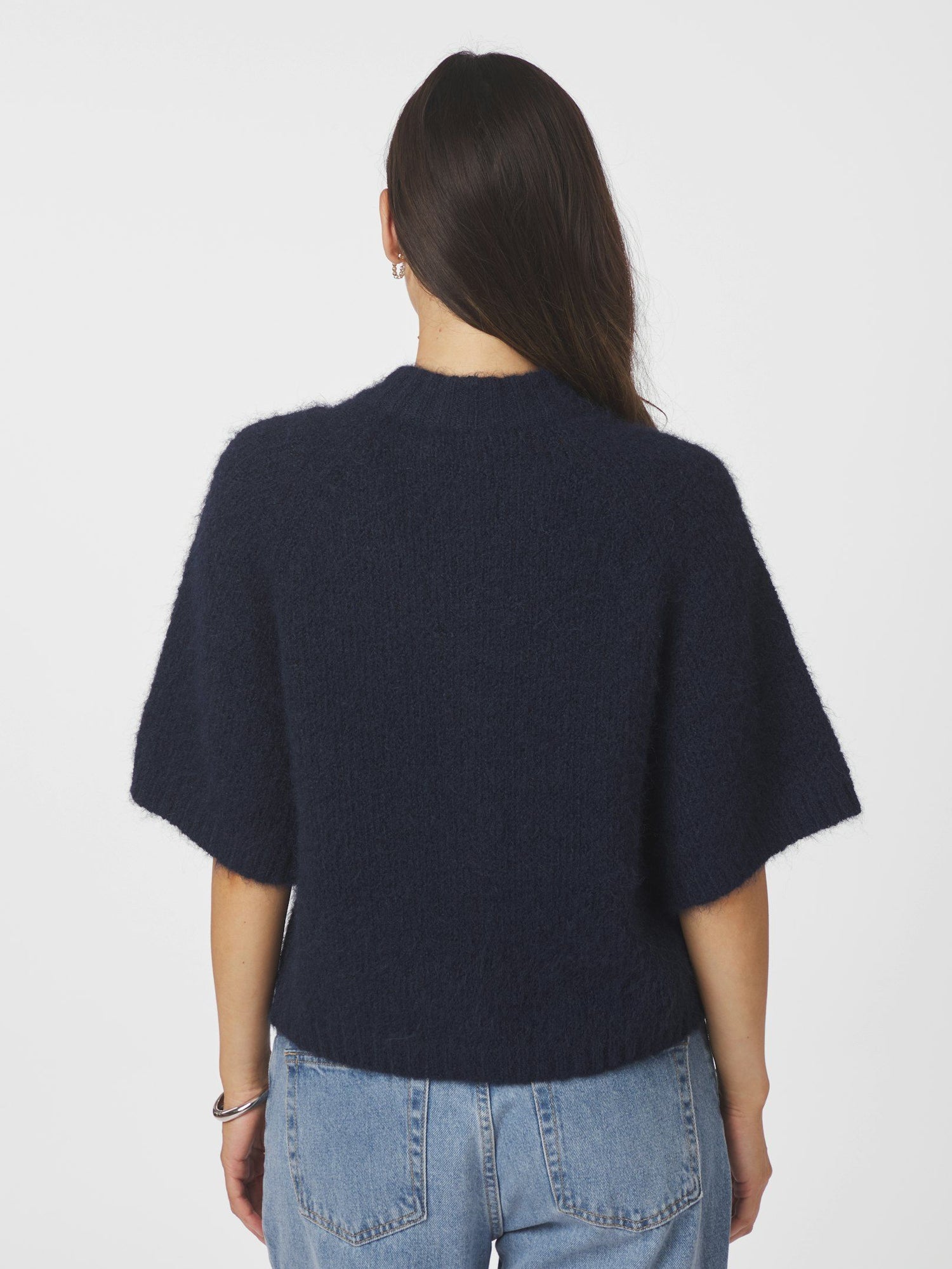 Benuta Fluffy Knit Cardigan - Navy
