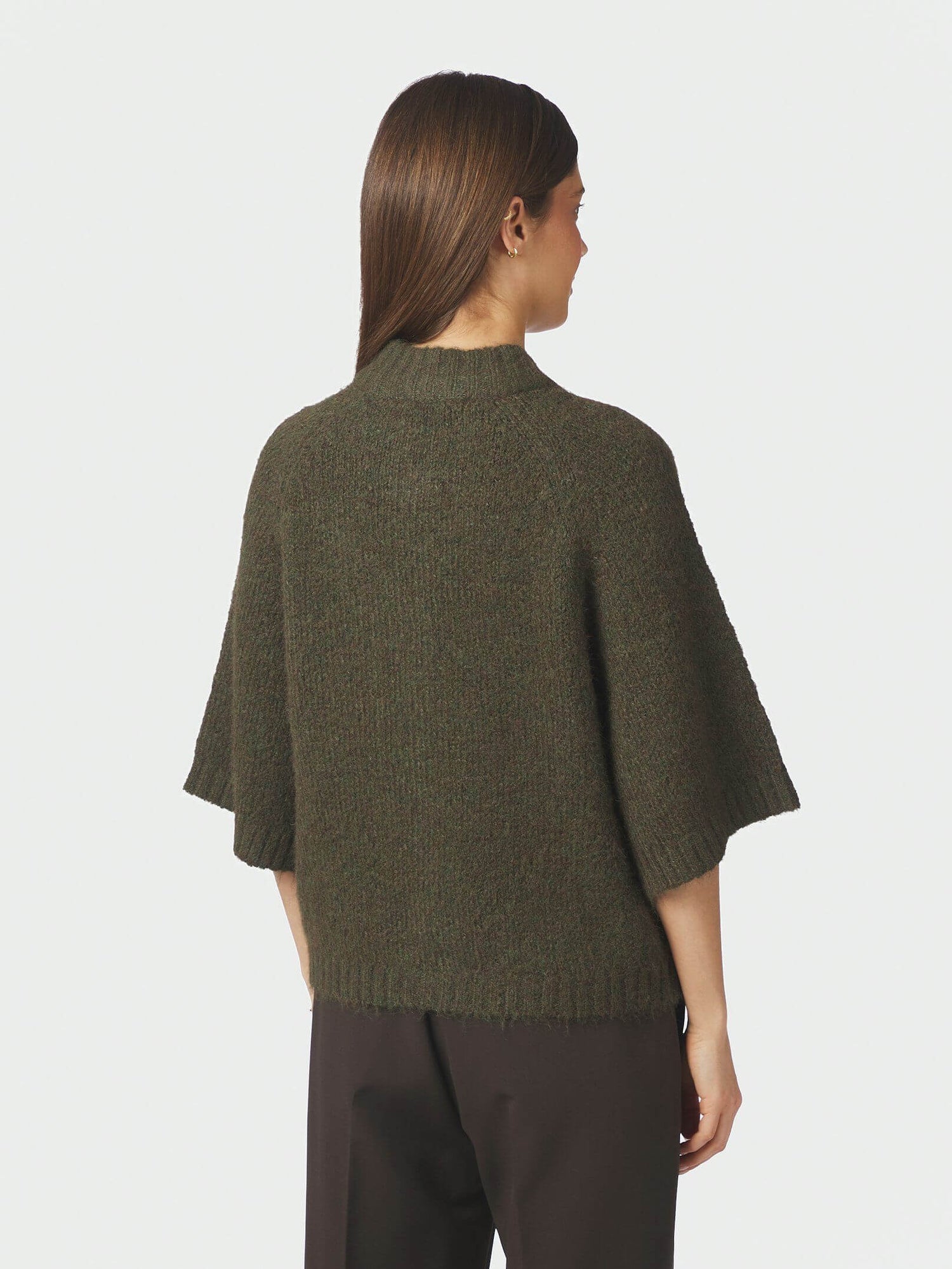 Benuta Fluffy Strickjacke - Army