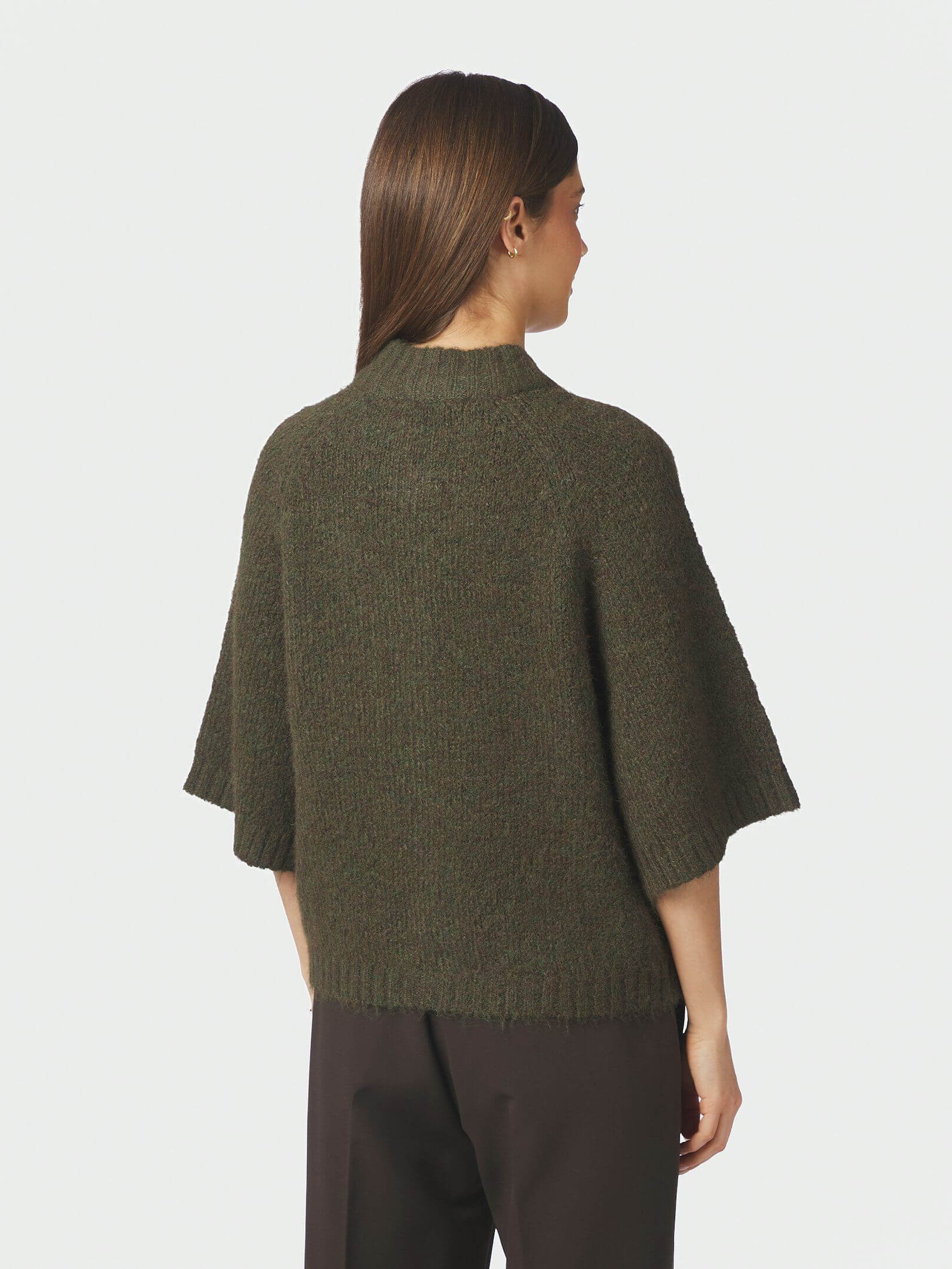 Benuta Fluffy Strickjacke - Army