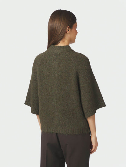 Benuta Fluffy Strickjacke - Army