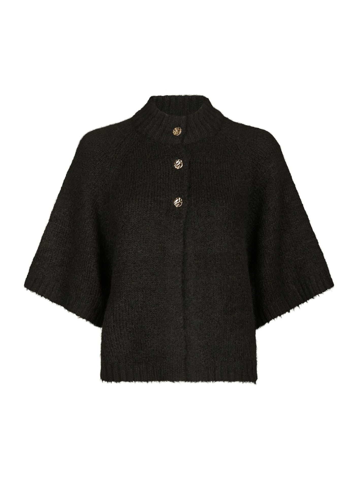 Benuta Fluffy Knit Cardigan - Dark Brown