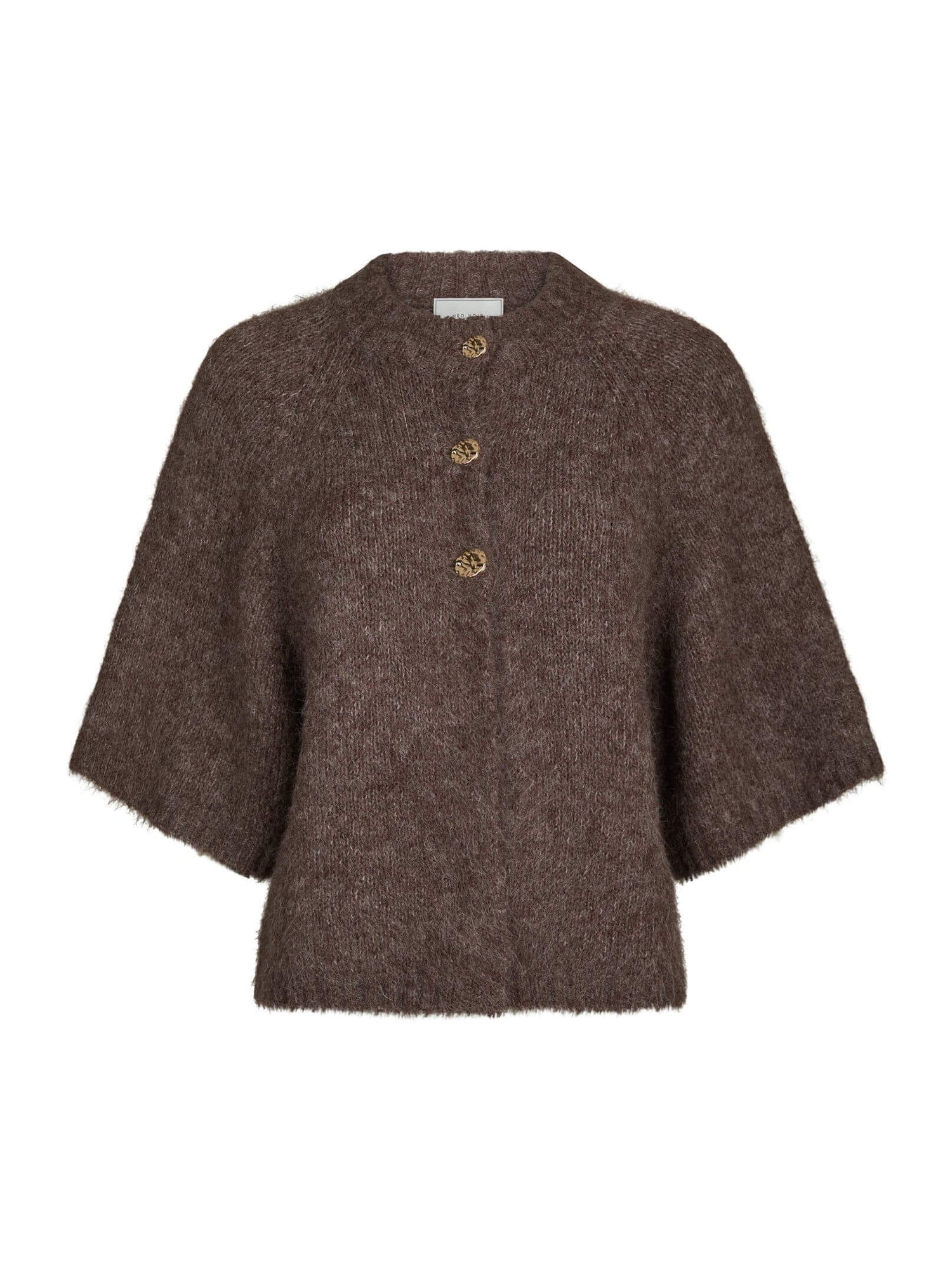 Benuta Fluffy Knit Cardigan - Light Brown