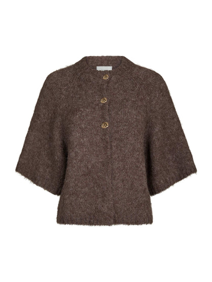 Benuta Fluffy Knit Cardigan - Light Brown