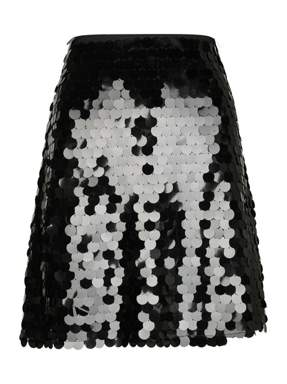 Miva Big Sequins Skirt - Black