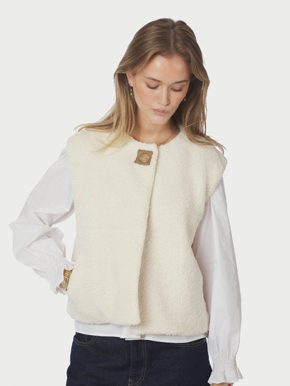 Anjanna Teddy Vest - Ivory