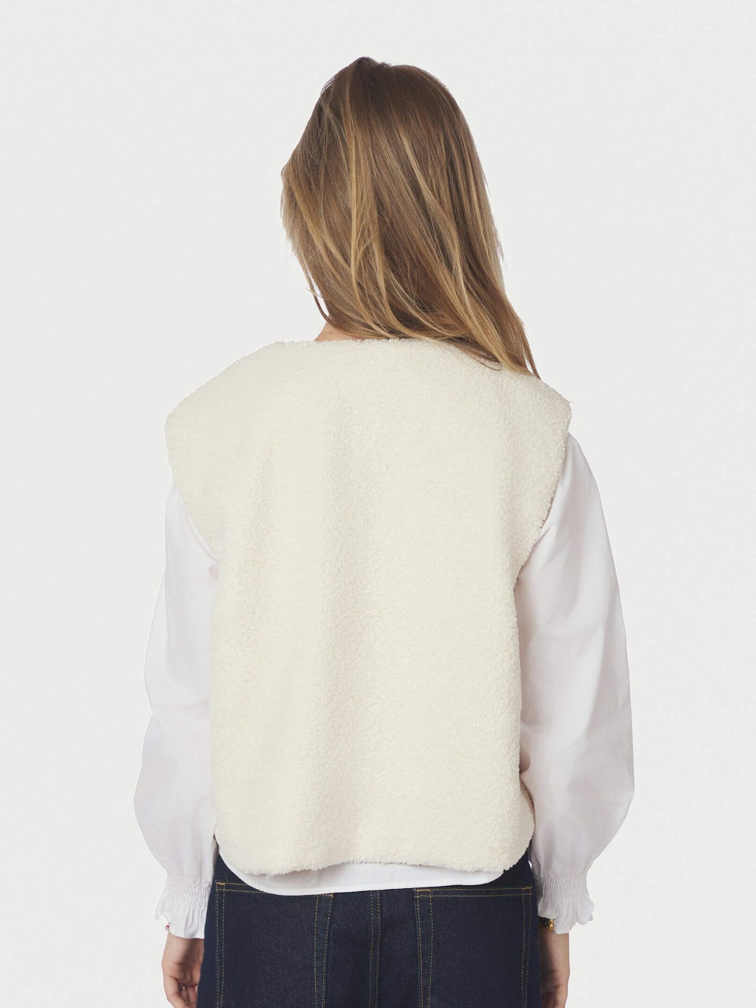 Anjanna Teddy Vest - Ivory
