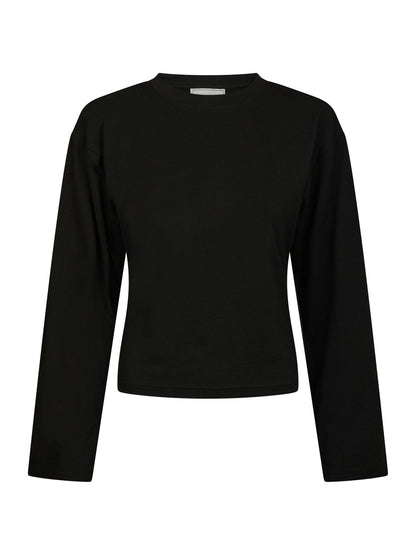Paska Boxy Long Tee - Black