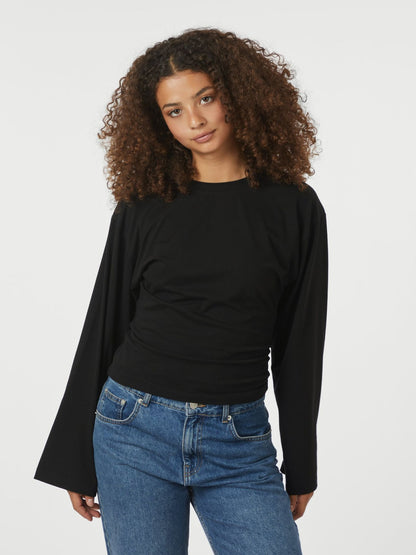 Paska Boxy Long Tee - Black