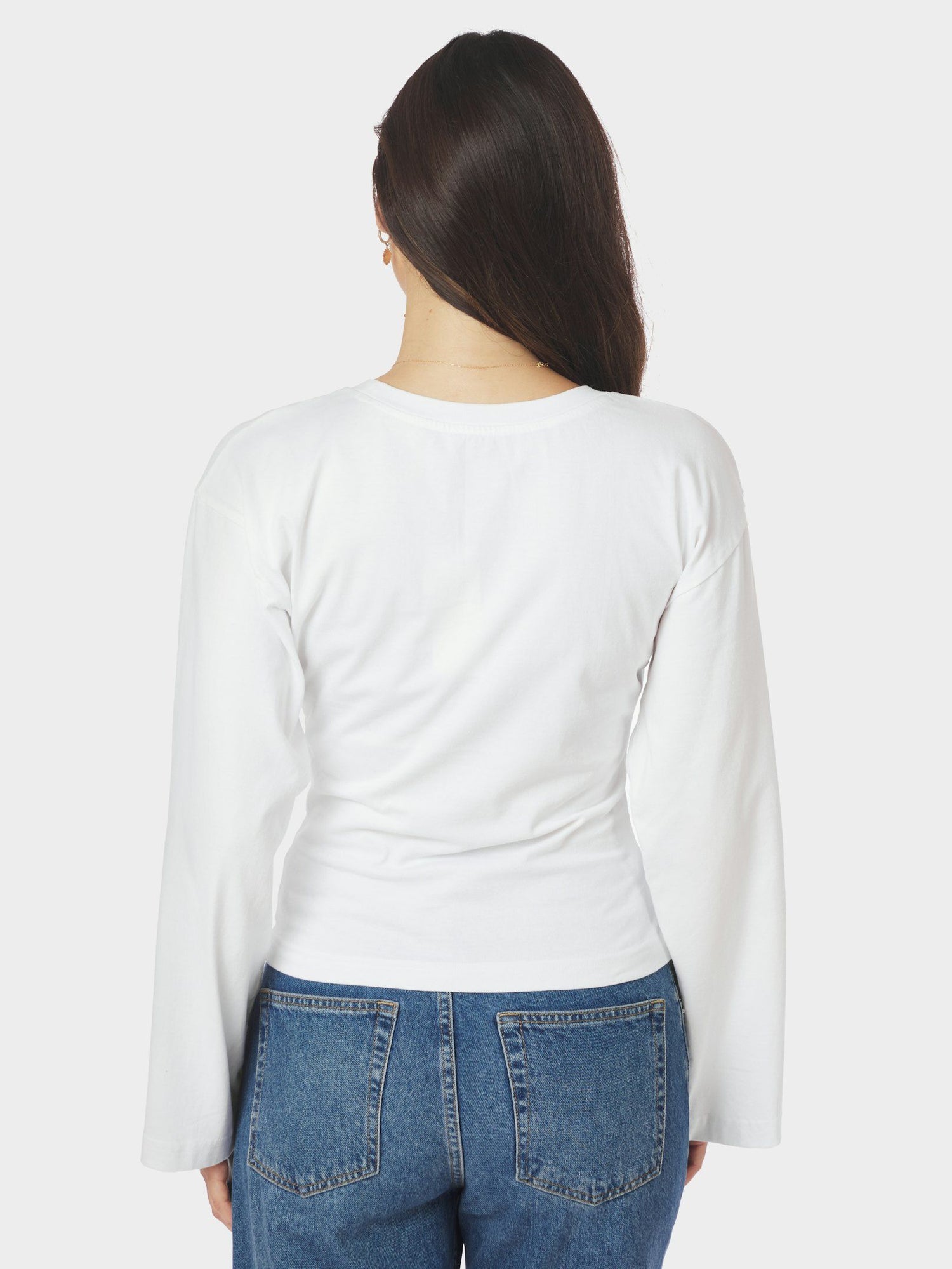 Paska Boxy Long tee - White