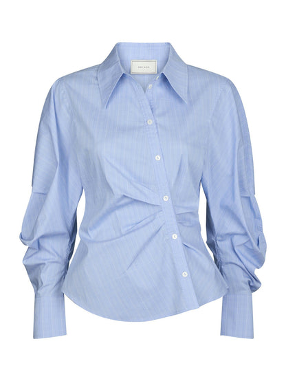 Neoella Flannel Shirt - Light Blue