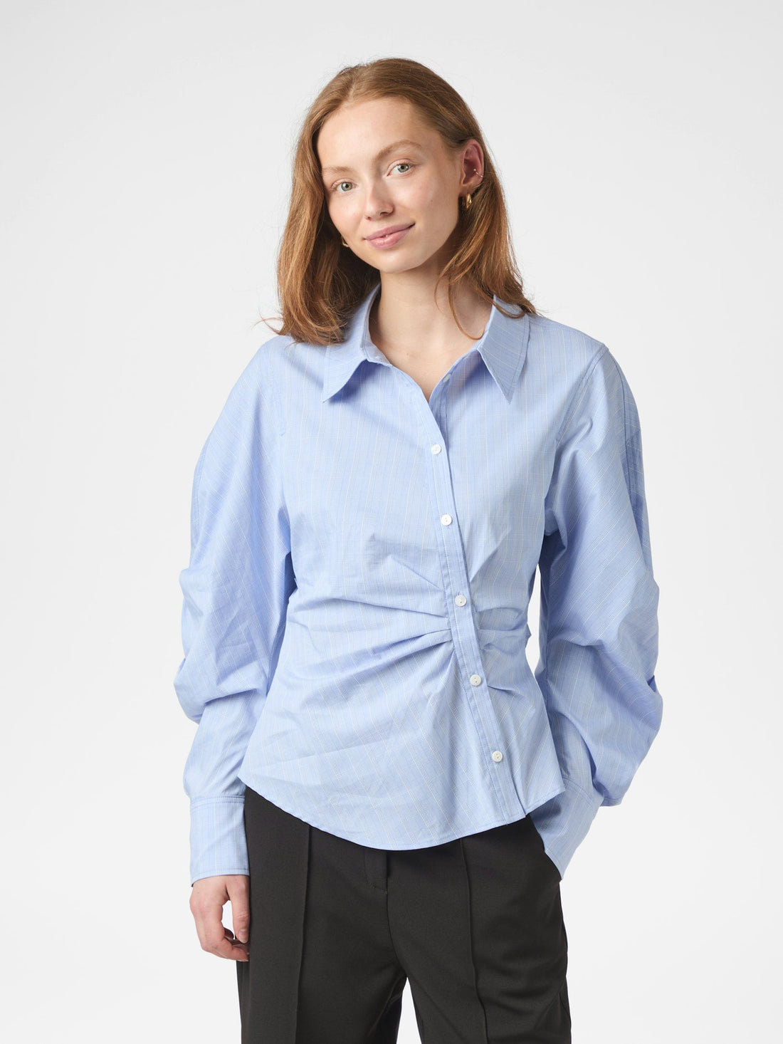 Neoella Flannel Shirt - Light Blue