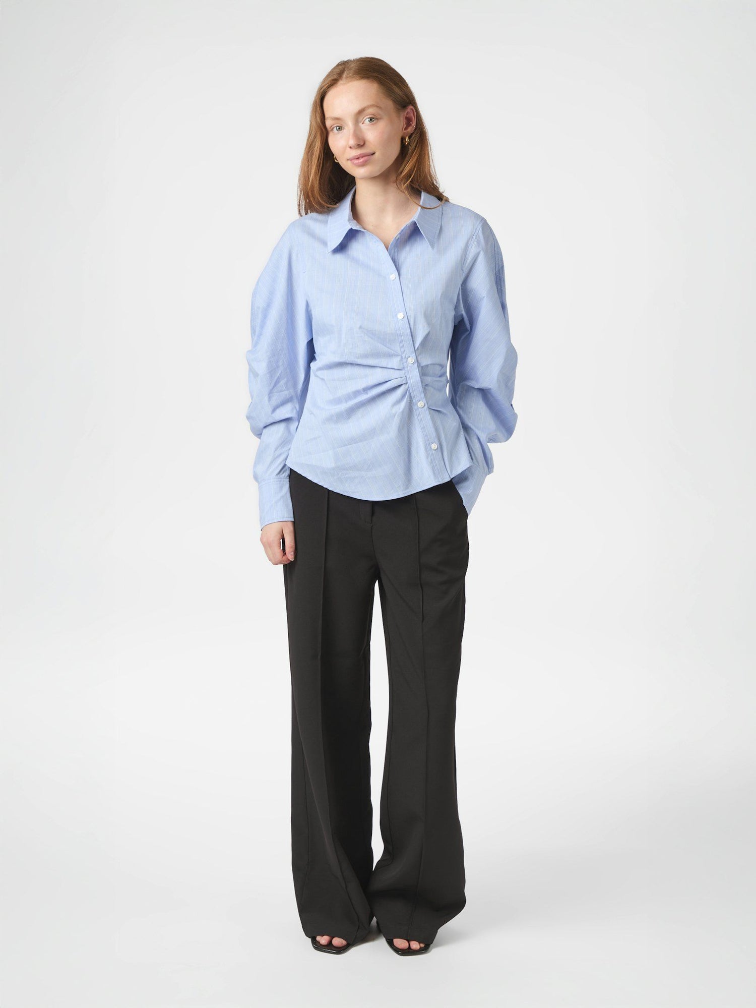 Neoella Flannel Shirt - Light Blue