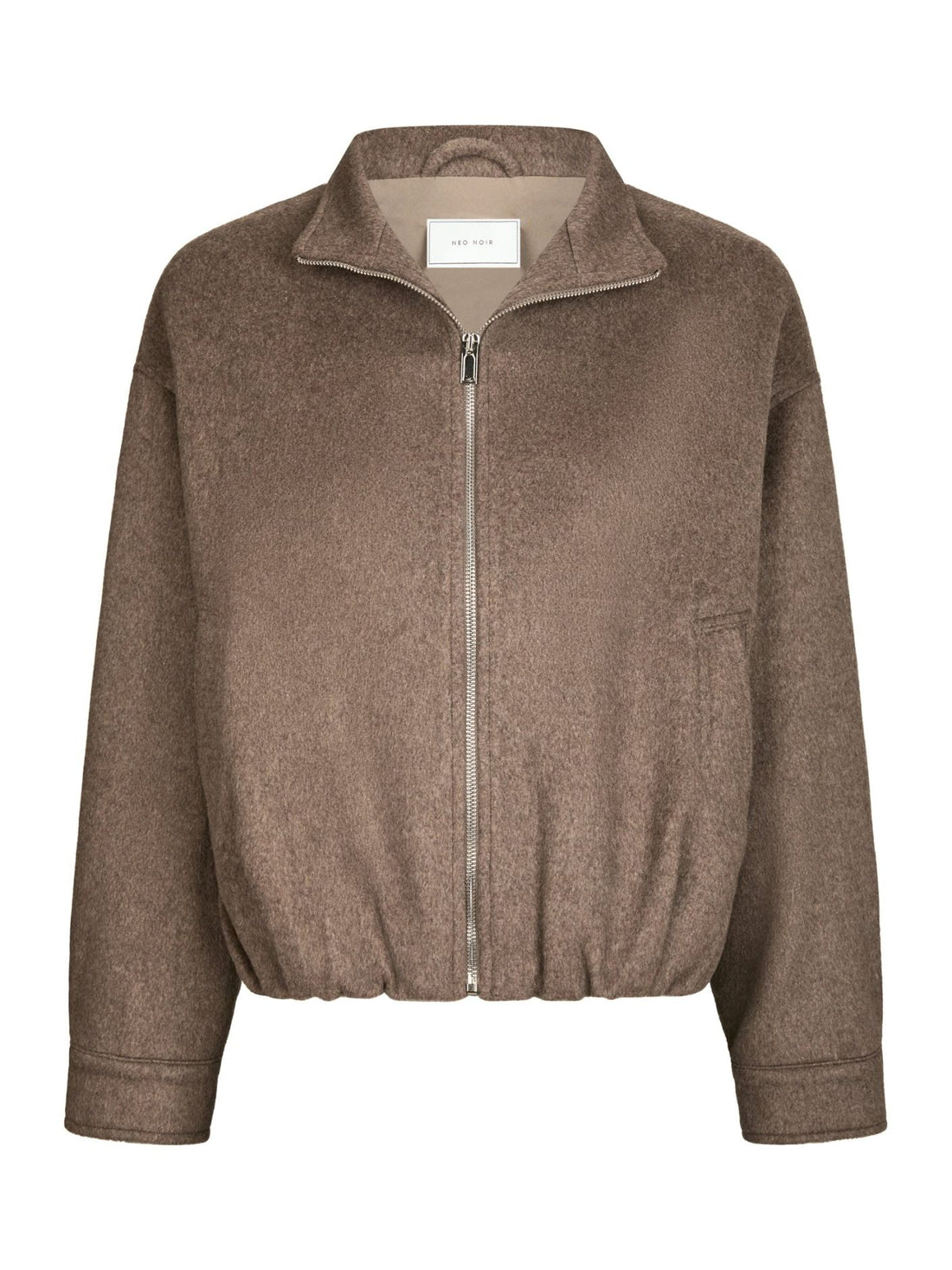 Florine Wool Bomber Jacket - Light Brown
