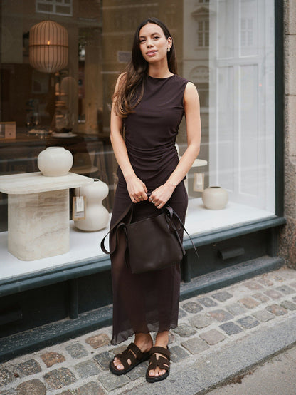 Liblana Mesh Top - Dark Brown