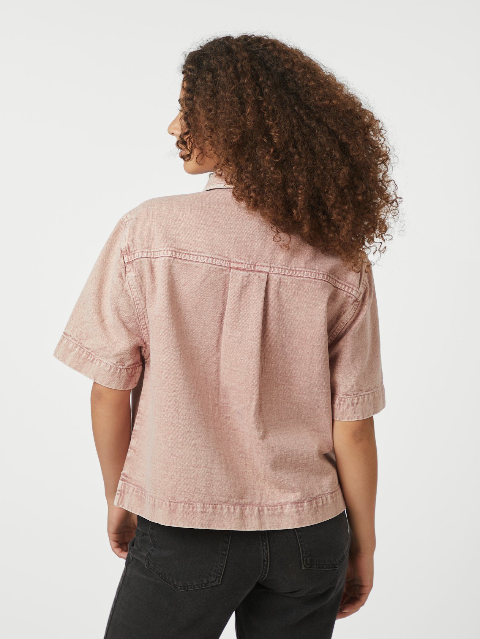 Tiki Solid Shirt - Ash Rose
