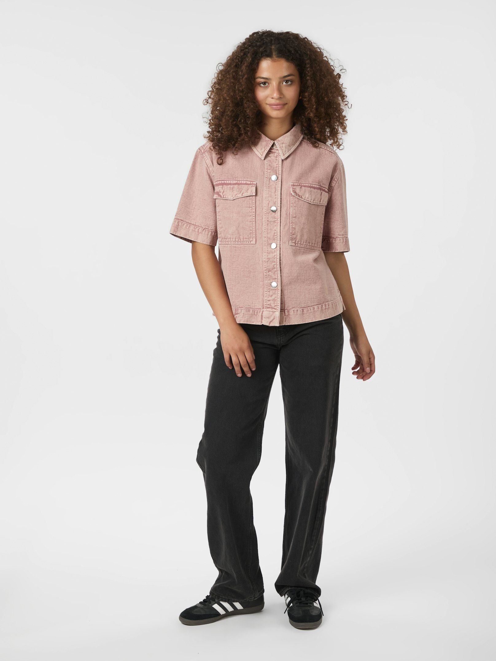 Tiki Solid Shirt - Ash Rose