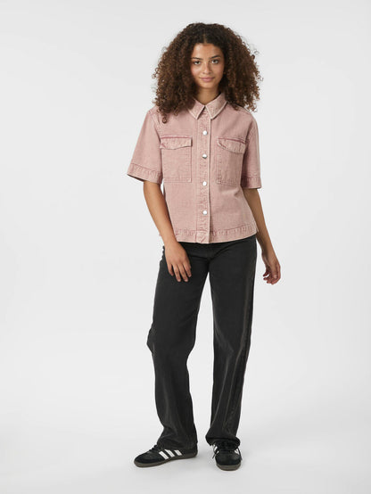 Tiki Solid Shirt - Ash Rose