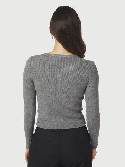 Kirrera Knit Blouse - Dark Grey