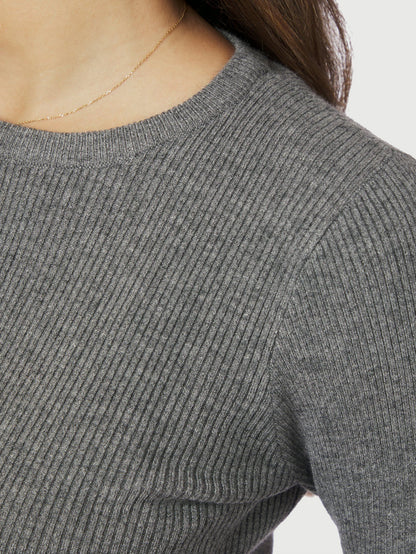 Kirrera Knit Blouse - Dark Grey
