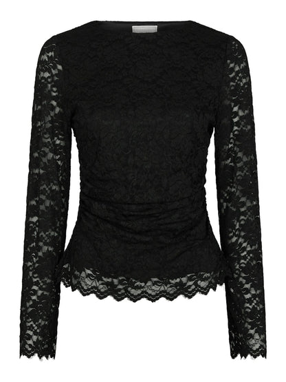Lenida Lace Blouse - Black