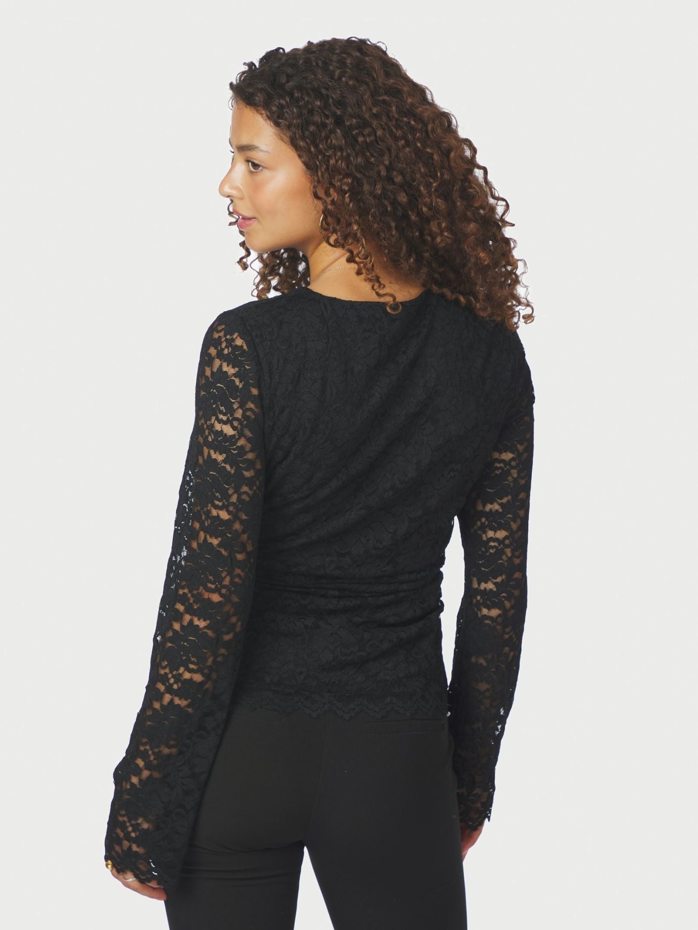 Lenida Lace Blouse - Black