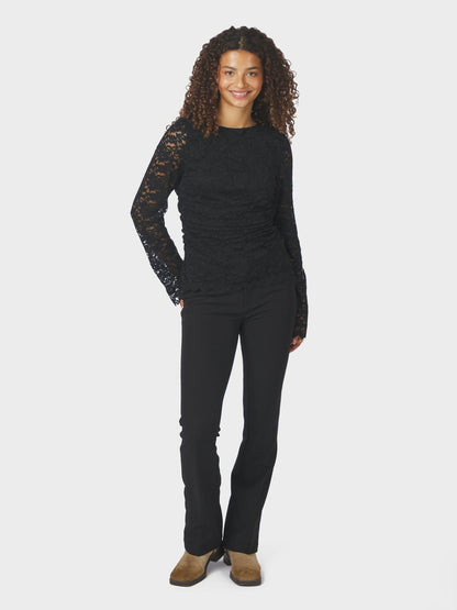 Lenida Lace Blouse - Black