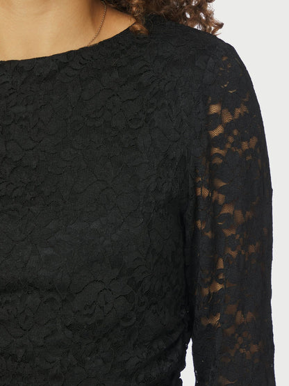 Lenida Lace Blouse - Black