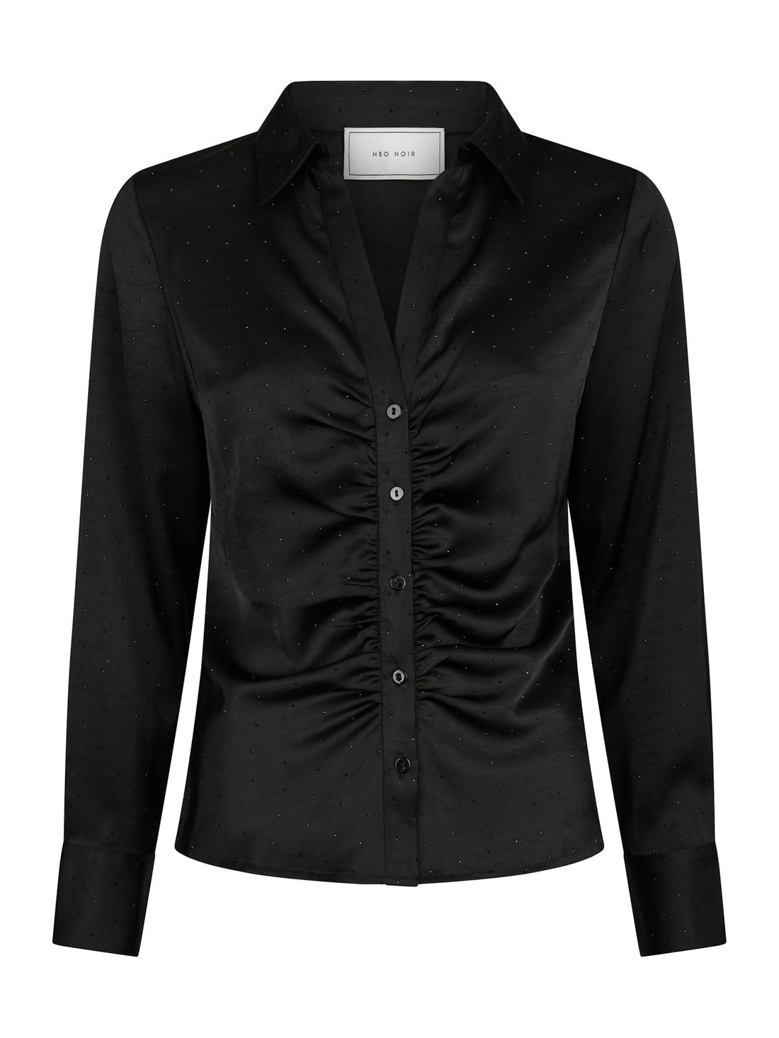 Christy Heavy Sateen Bedaz Shirt - Black