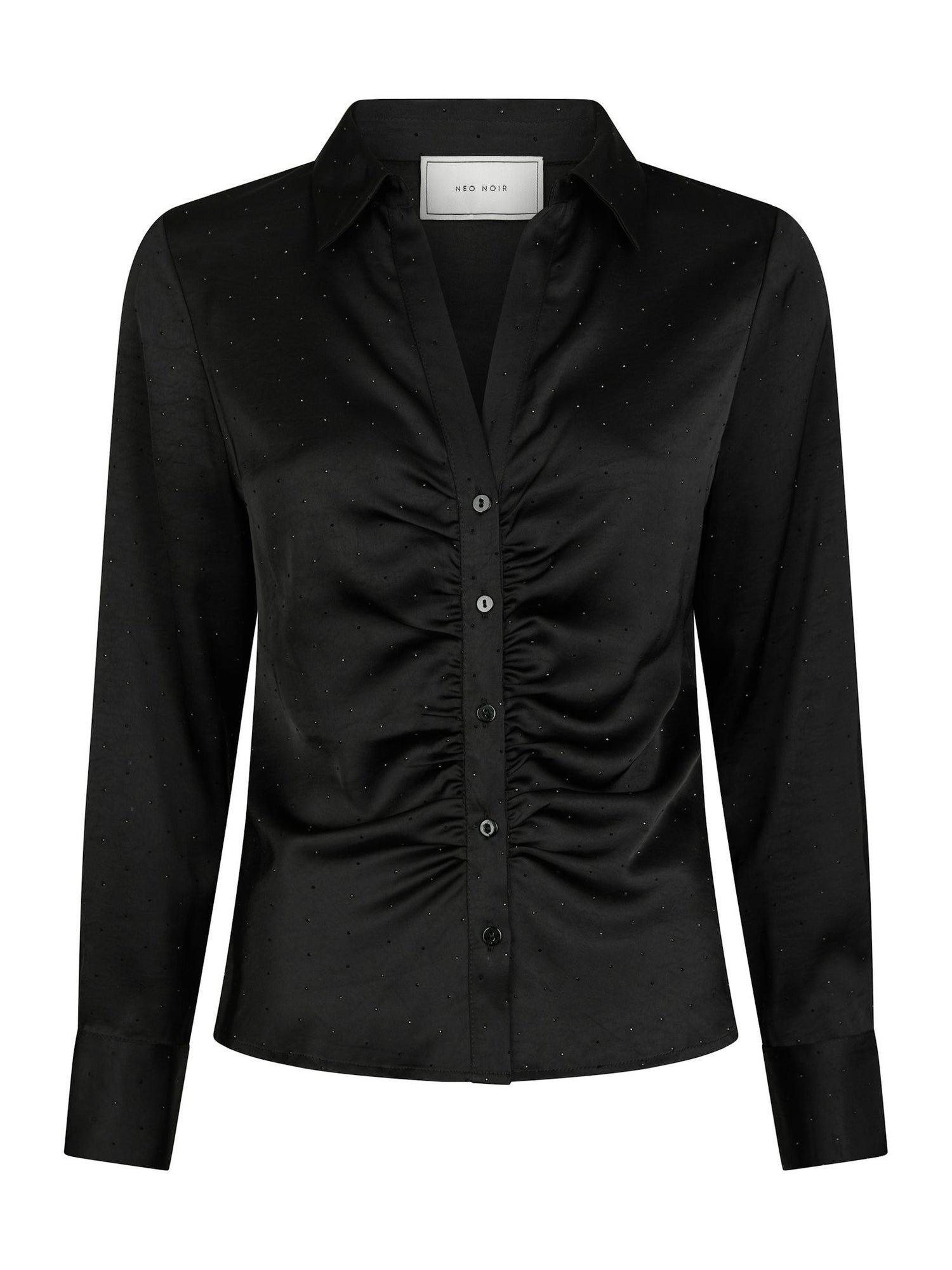 Christy Heavy Sateen Bedaz Shirt - Black