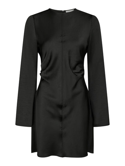 Jumari Heavy Sateen Dress - Black