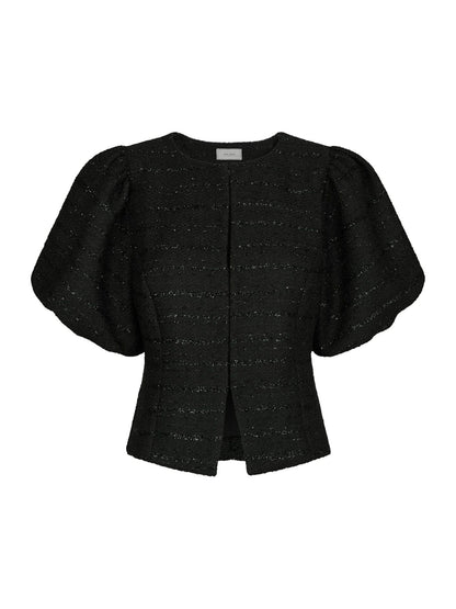 Anela Boucle Blouse - Black