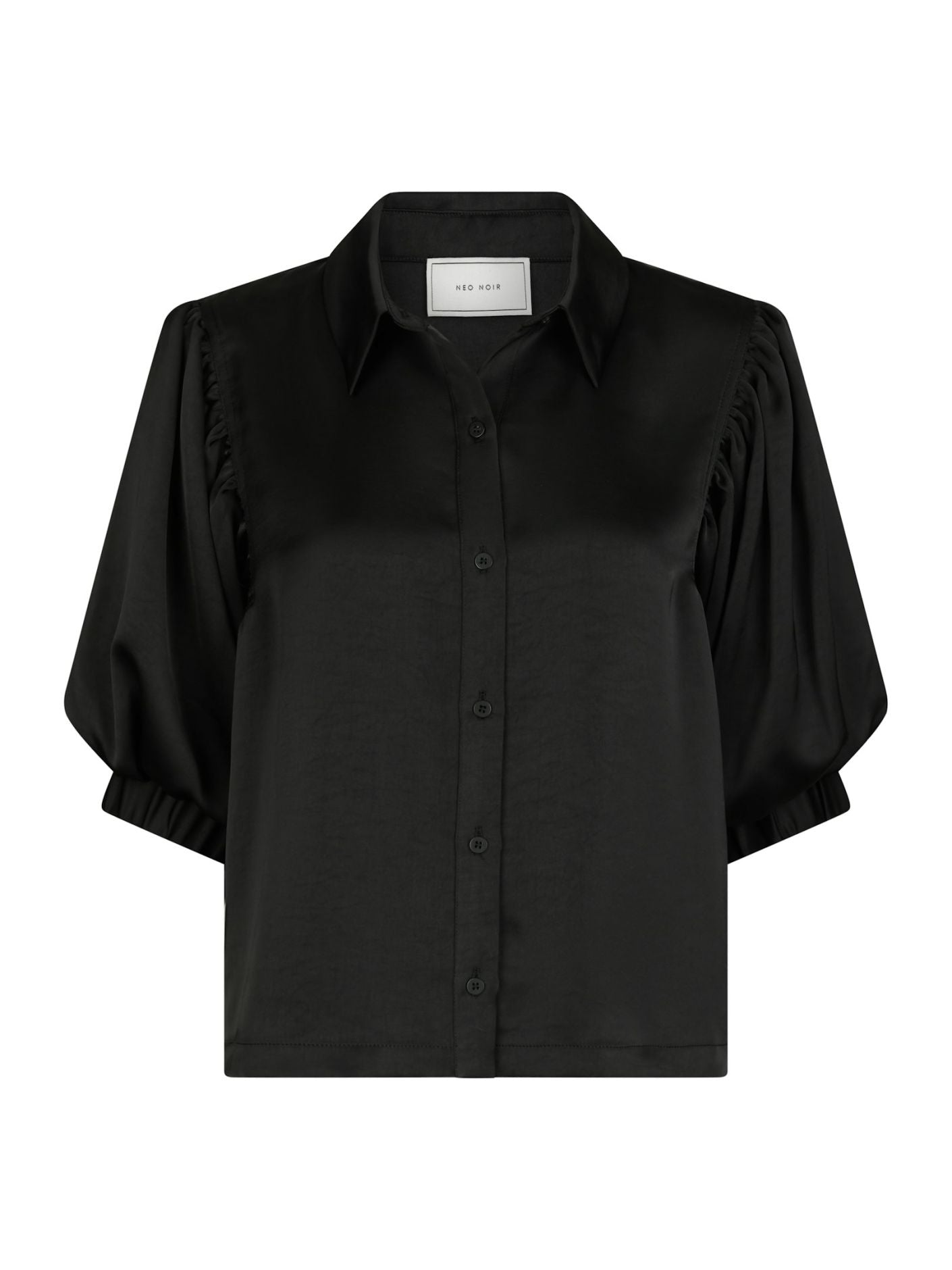 Etta Heavy Sateen Shirt - Black