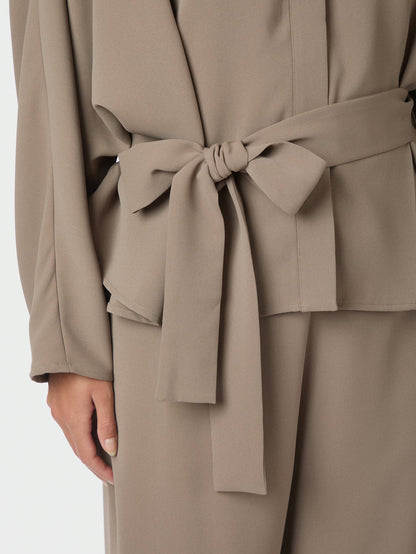 Ellery Crepe Blouse - Taupe