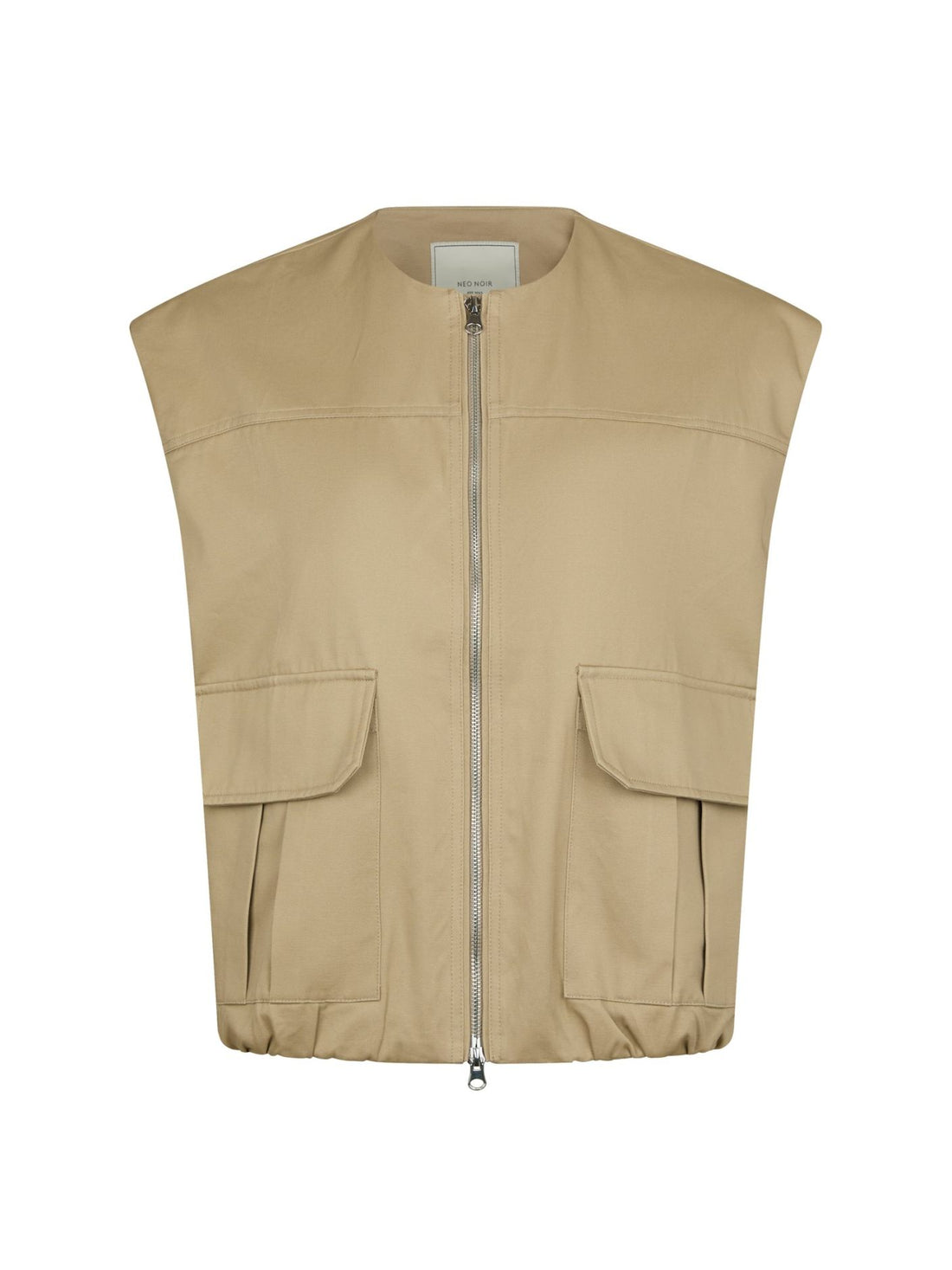 Flo Balloon Twill Vest - Taupe